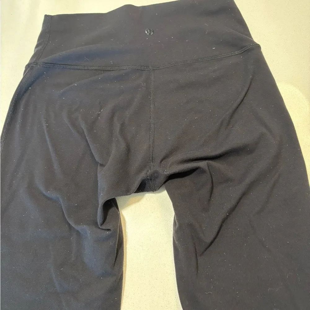 Lululemon black mesh leggings (flawed) size 4. - Picture 7 of 9